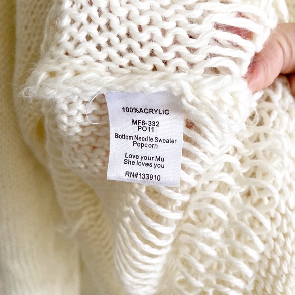 Show Me Your Mumu Cozy Knit Cream Sweater - Picture 7 of 7